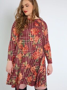 Rebdolls - “Flower Twist” A-Line Shift Mini Dress
